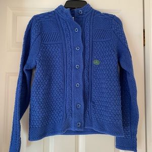 NWT L.L. Bean Size Small Button Up Cardigan Azurite Heather